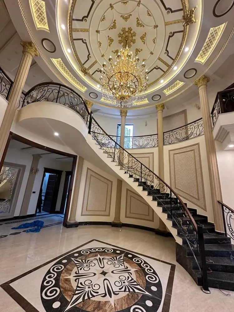Villa 1 Grand Staircase - completed by HomeX Constructions, Lahore