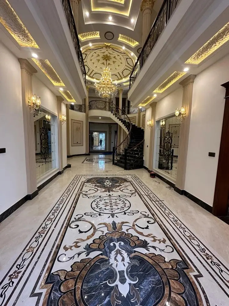 Villa 1 Marble Inlay Hall - completed by HomeX Constructions, Lahore