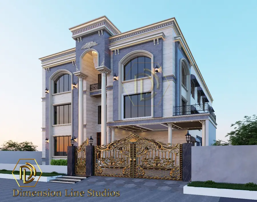 3D design concept: Classical Villa Gold Gate